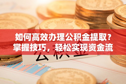 紫云如何高效办理公积金提取？掌握技巧，轻松实现资金流动