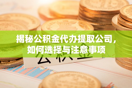 紫云揭秘公积金代办提取公司，如何选择与注意事项