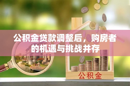 紫云公积金贷款调整后，购房者的机遇与挑战并存