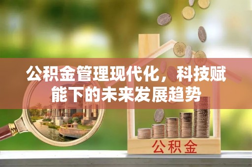 紫云公积金管理现代化，科技赋能下的未来发展趋势