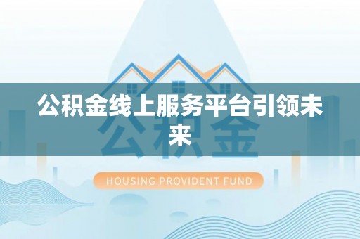 紫云公积金线上服务平台引领未来