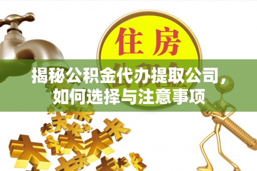 紫云揭秘公积金代办提取公司，如何选择与注意事项