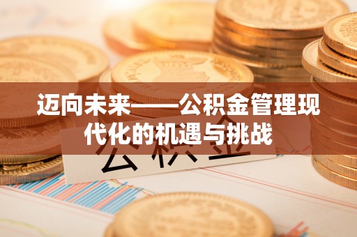 紫云迈向未来——公积金管理现代化的机遇与挑战